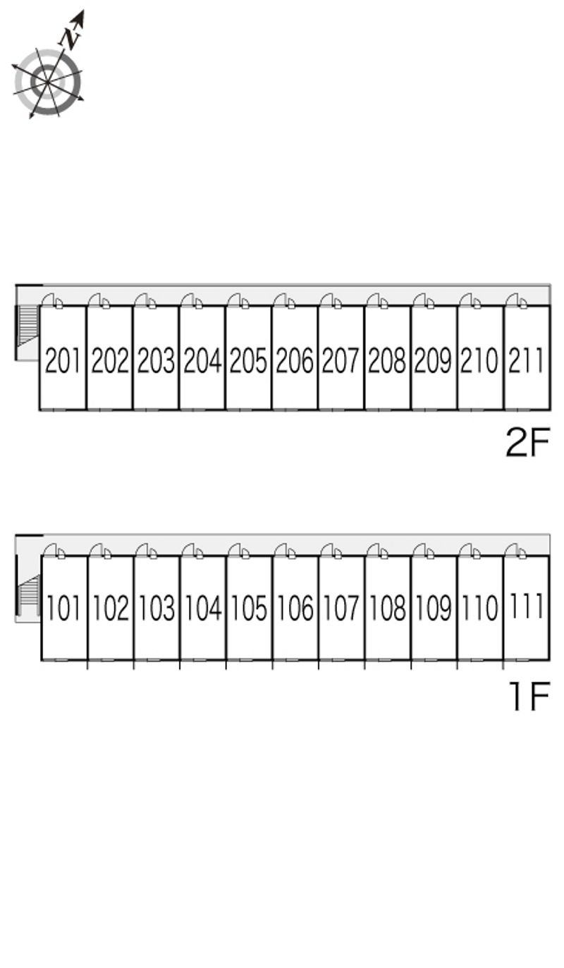 レオパレス平井 間取り配置図