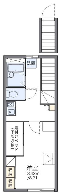 レオパレス山長弐番館 間取り図