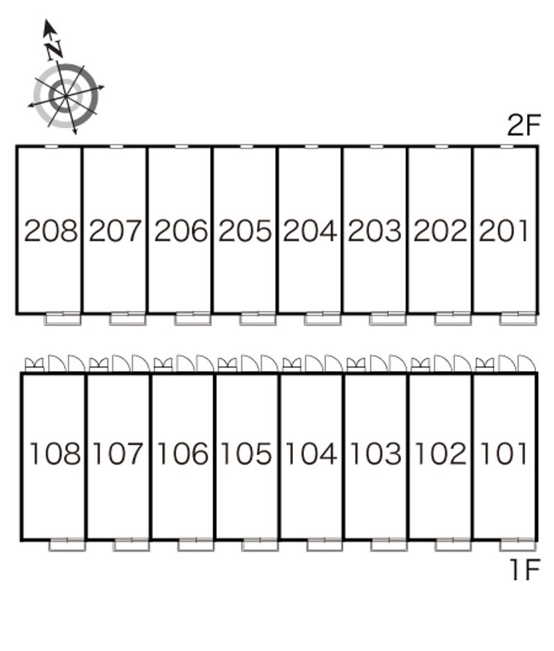 レオパレスラ　プリマヴェーラ 間取配置図
