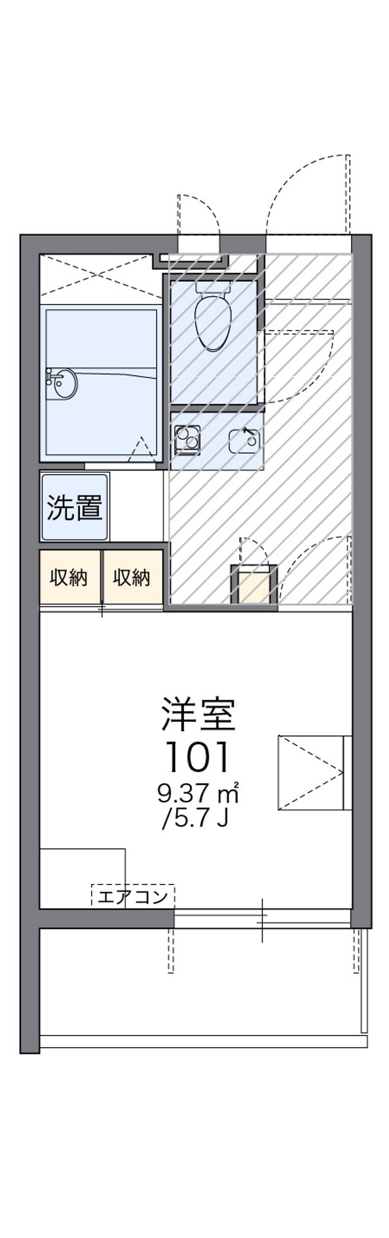 レオパレスタチバナ 間取図