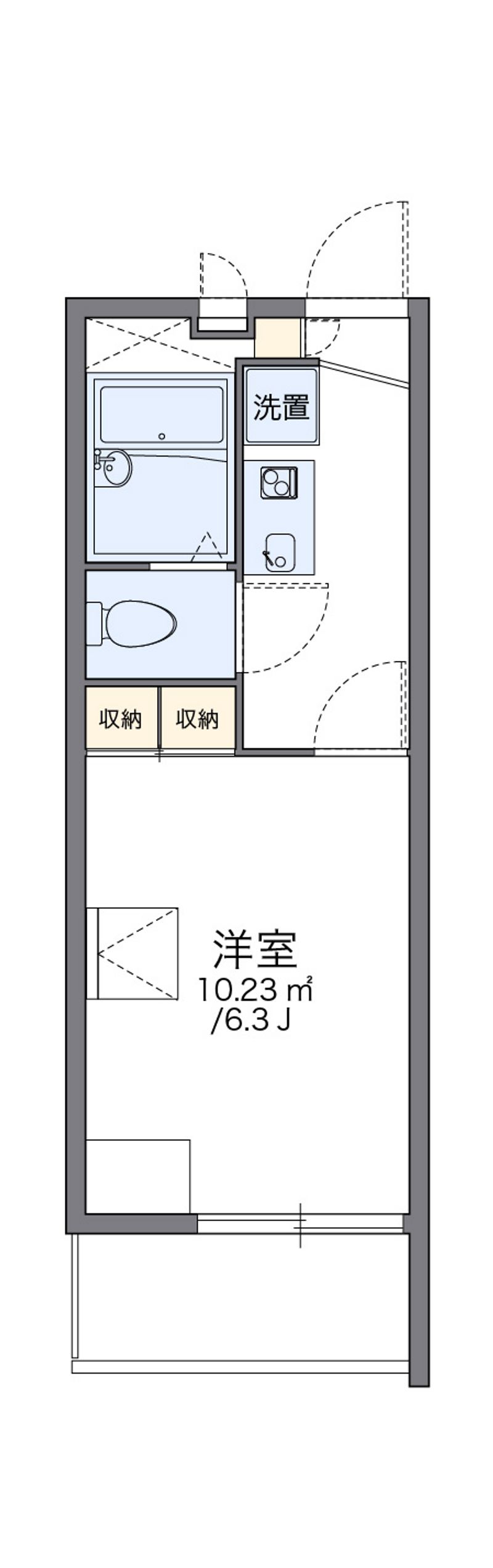 レオパレスなかやま 間取り