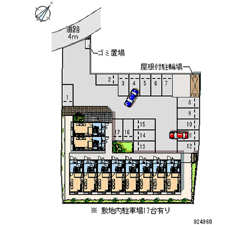 レオパレスＨＡＲＵ　Ａ 月極駐車場