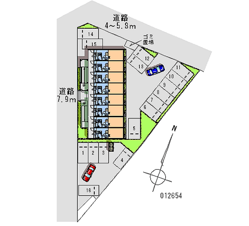 12654 Monthly parking lot