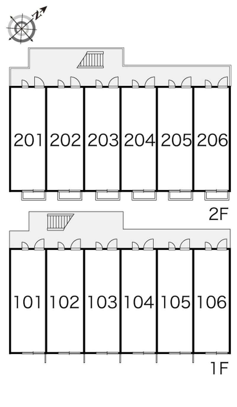 レオパレスコスモ 間取配置図