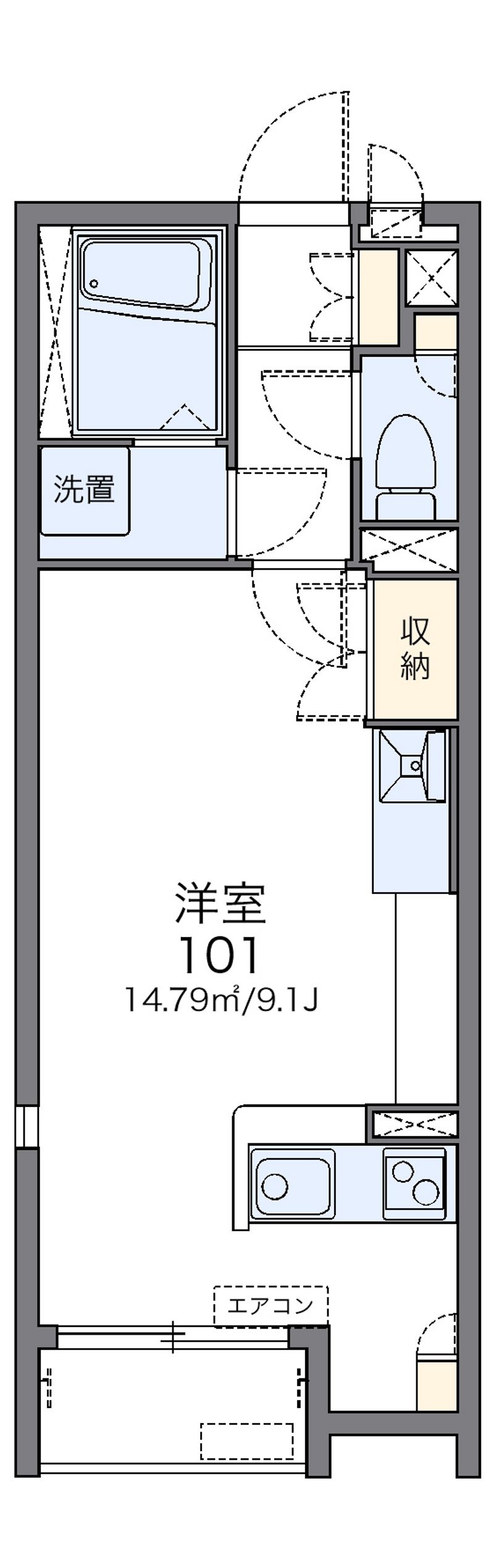 レオネクストスノーホワイト 間取図