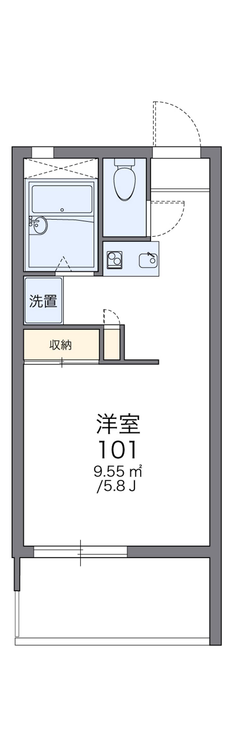 レオパレスツインズ加島弐番館 間取図