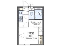 レオパレスベガ金沢文庫 間取図