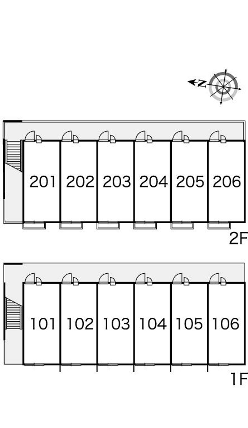 レオパレスメープルグラン　Ⅱ 間取配置図