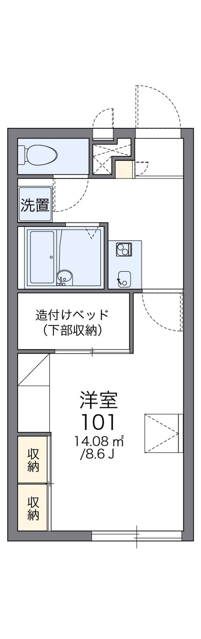 レオパレスＦＵＲＡＨＡ 間取図