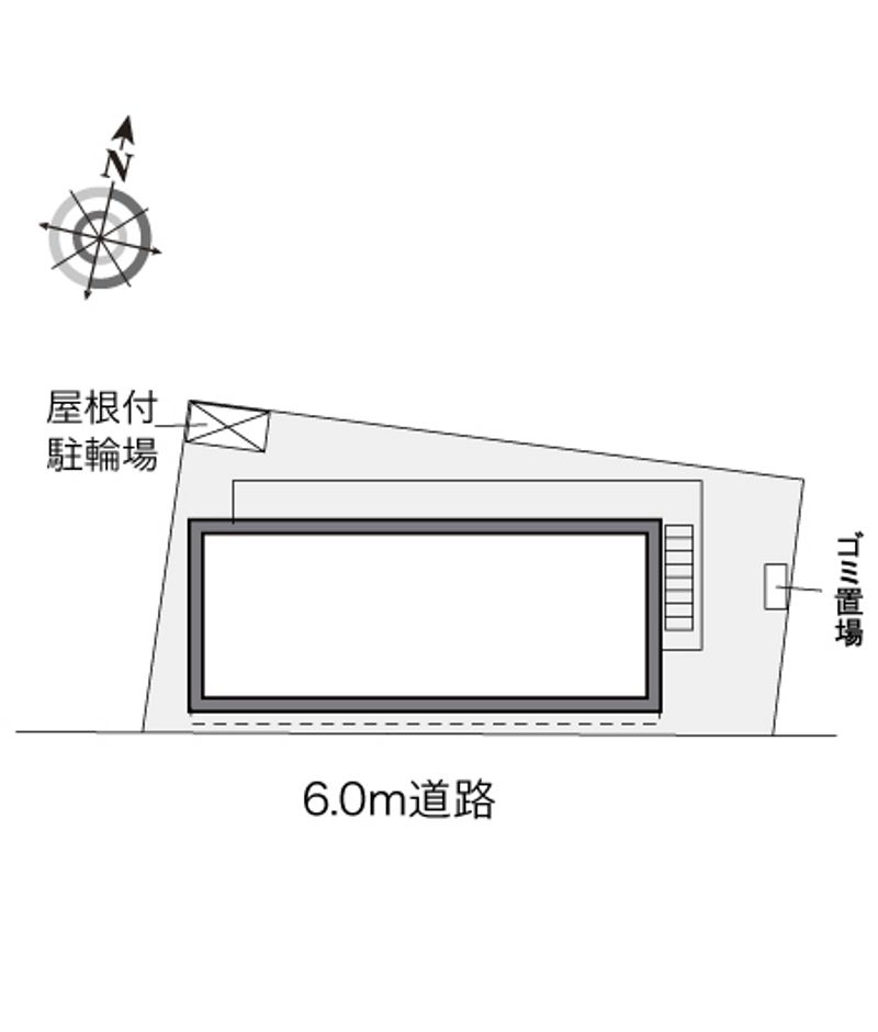レオパレスヴィラ　クレールⅡ 配置図