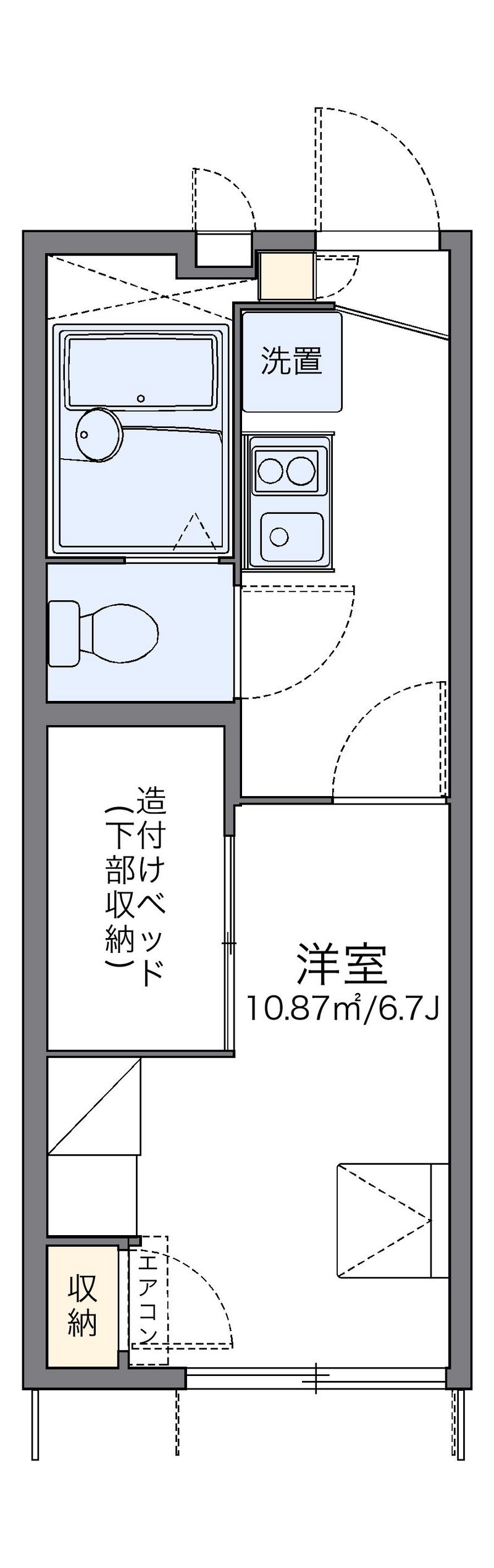 レオパレスフローラ東葛西 間取図