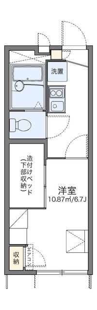 レオパレスフローラ東葛西 間取り図