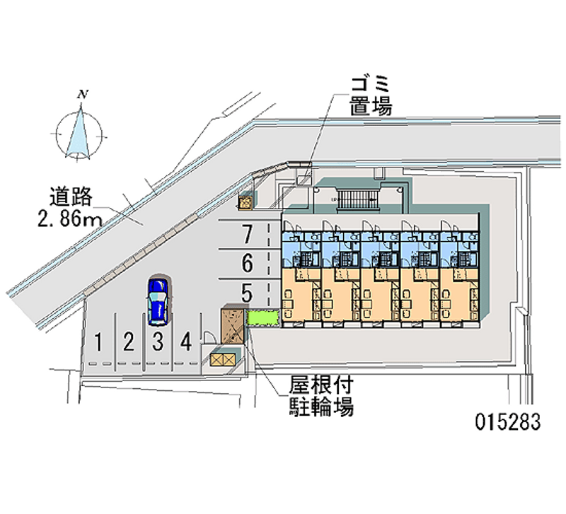 レオパレスマロンモーレー 月極駐車場