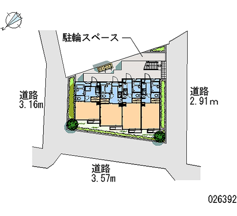 レオパレスカーサフェリス 区画図