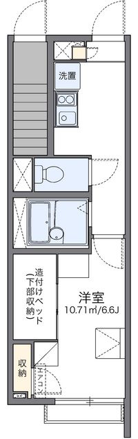 レオパレス谷中　髙野荘 間取り図