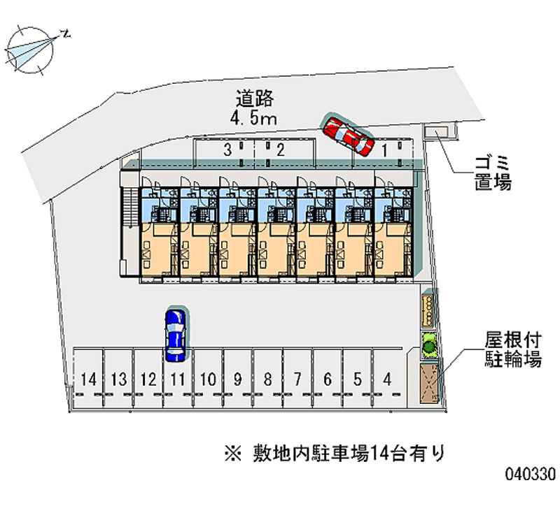 レオパレスメイプル２１ 月極駐車場