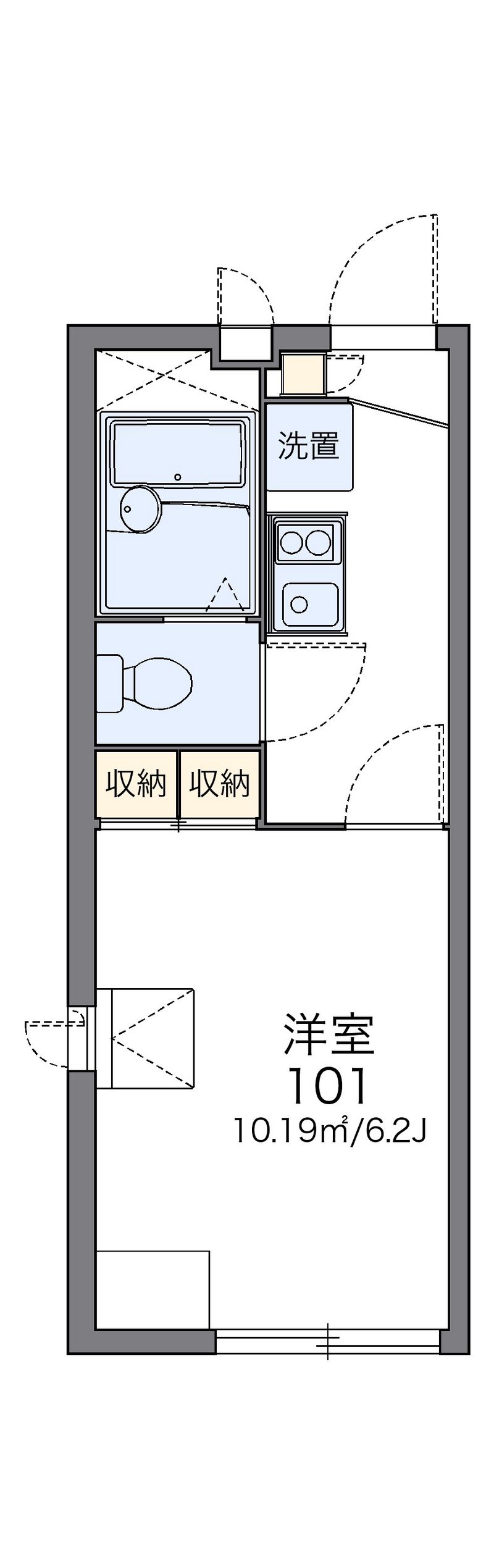レオパレスＭＩＺＵＫＡＳＡ 間取図