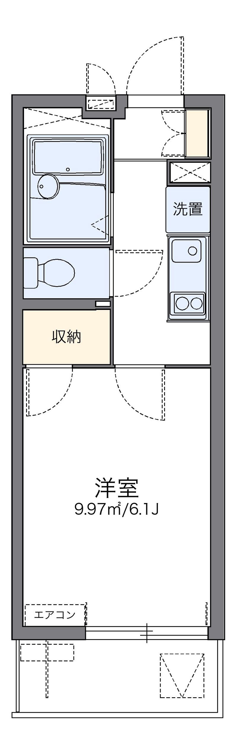 レオパレス郡元Ⅱ 間取図