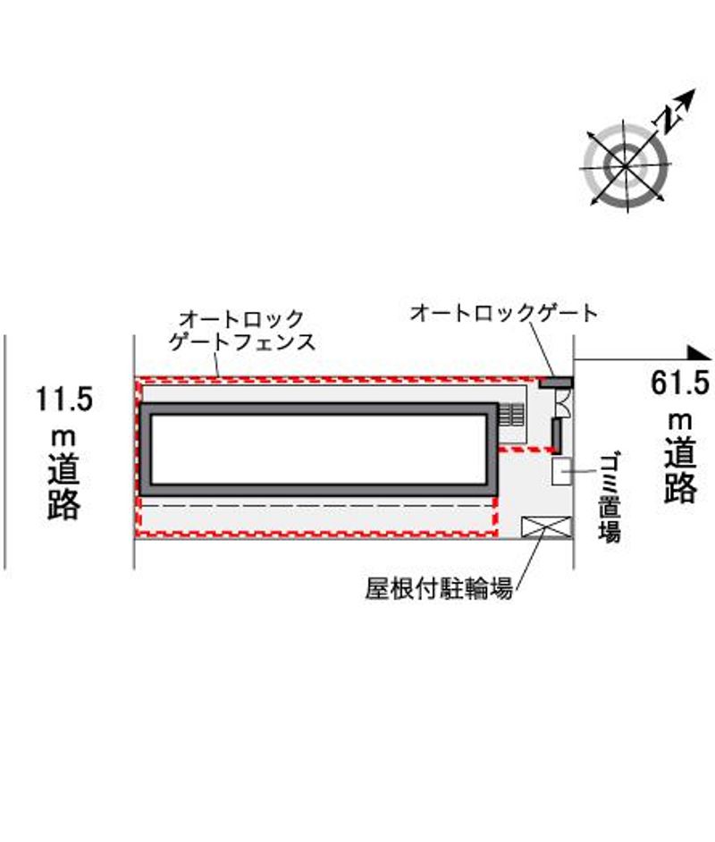 レオパレス稲毛海岸 配置図