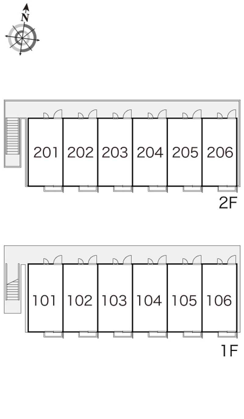 レオパレスＭＥⅡ 間取り配置図