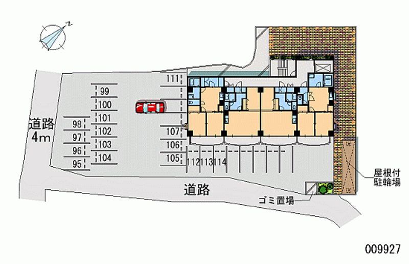 レオパレスグリーンバレー一番館 月極駐車場