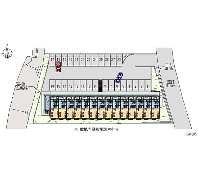 41085 Monthly parking lot