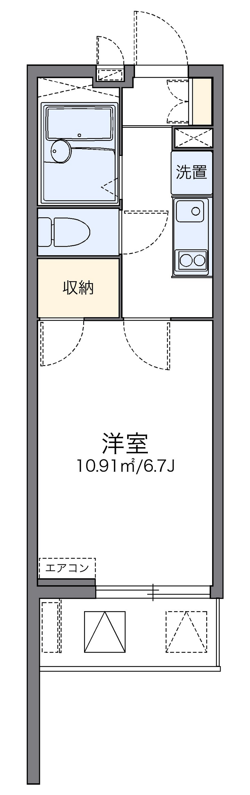 レオパレスラ　メイジュときわ台 間取り