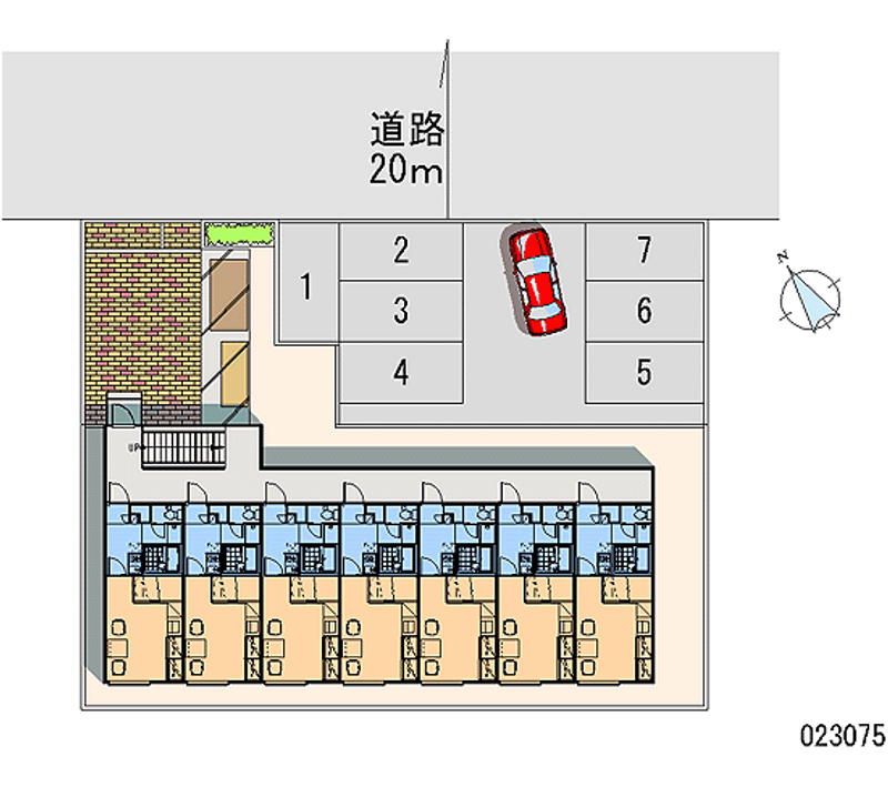 23075 Monthly parking lot