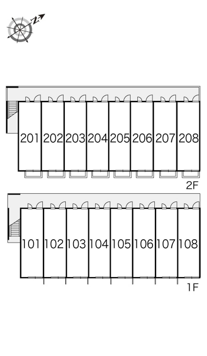 レオパレスパティオ 間取配置図