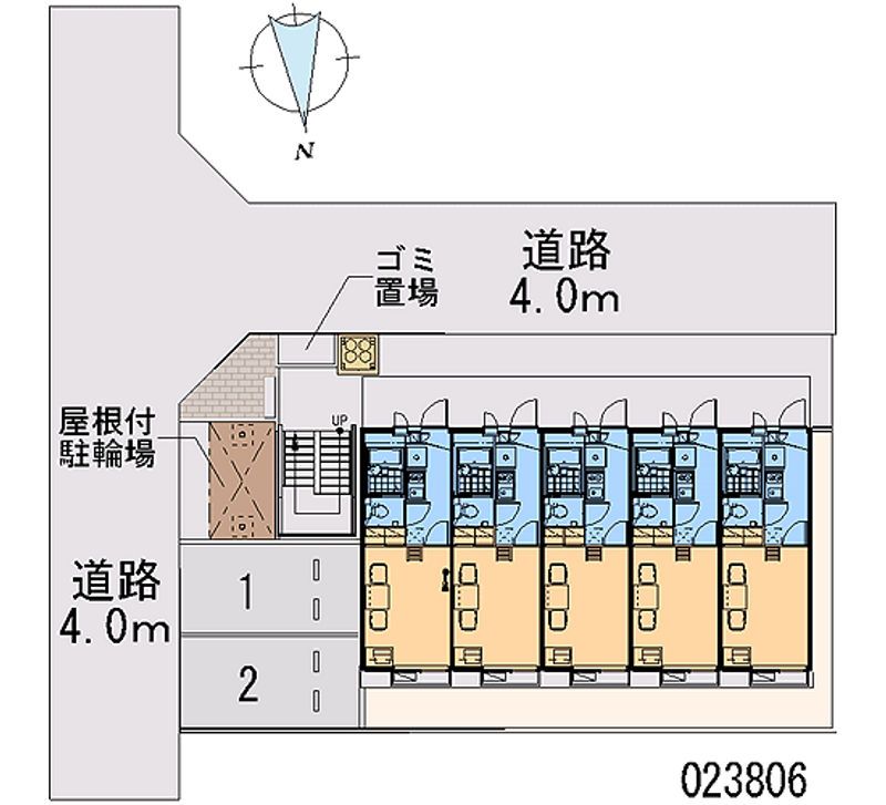 レオパレスウエストリバー 区画図