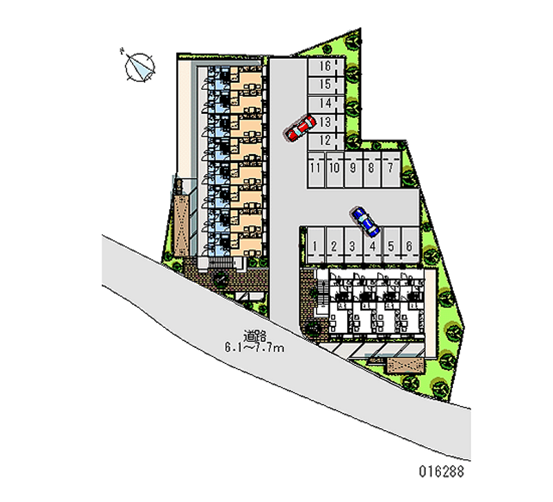 16288 Monthly parking lot