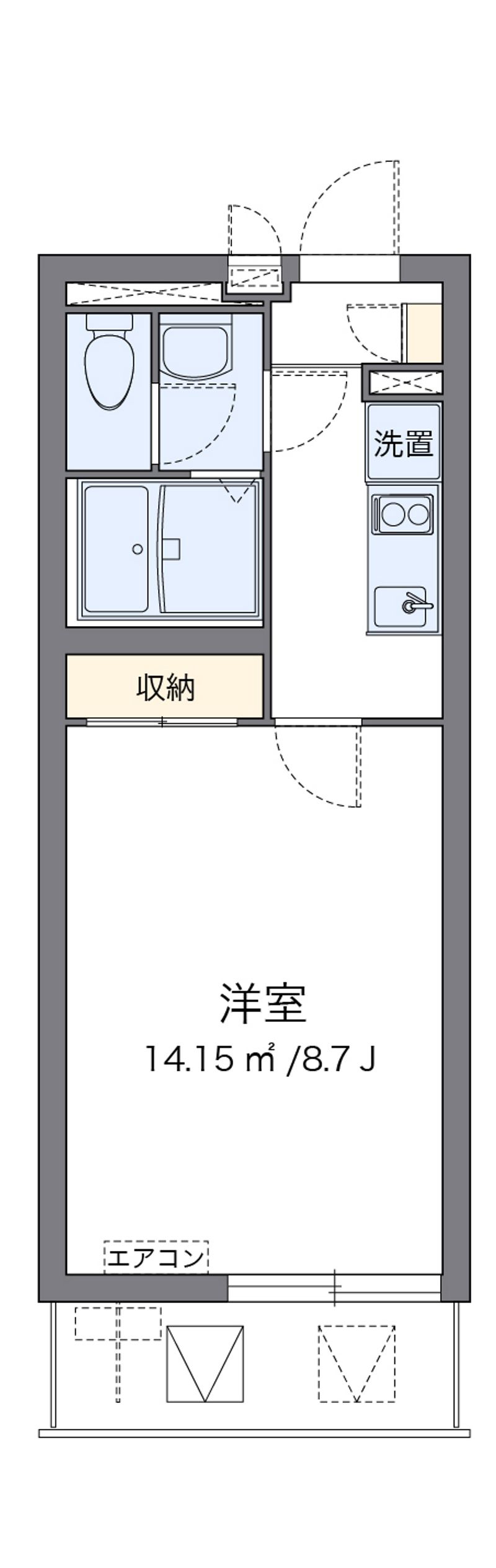 クレイノハイツサングリーンⅡ 間取図