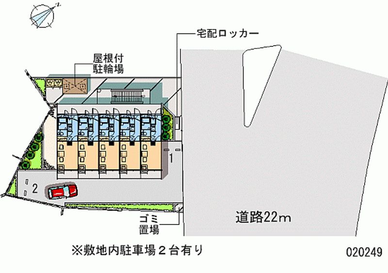 レオパレス川島町 区画図