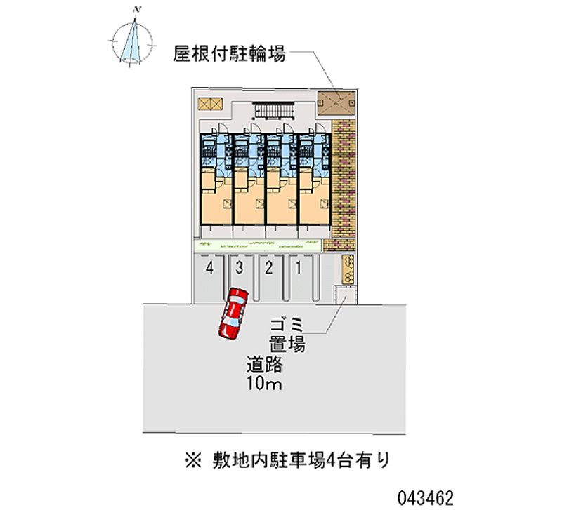 レオパレスマローネ 月極駐車場