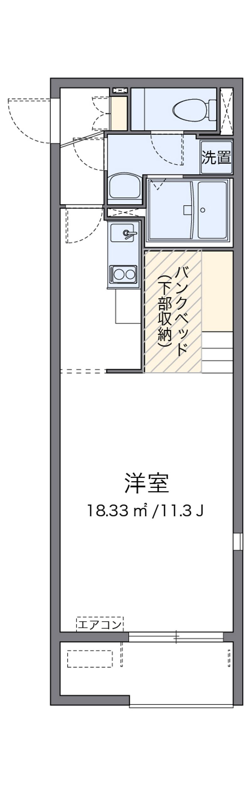 ミランダメゾン桔梗Ⅲ 間取図