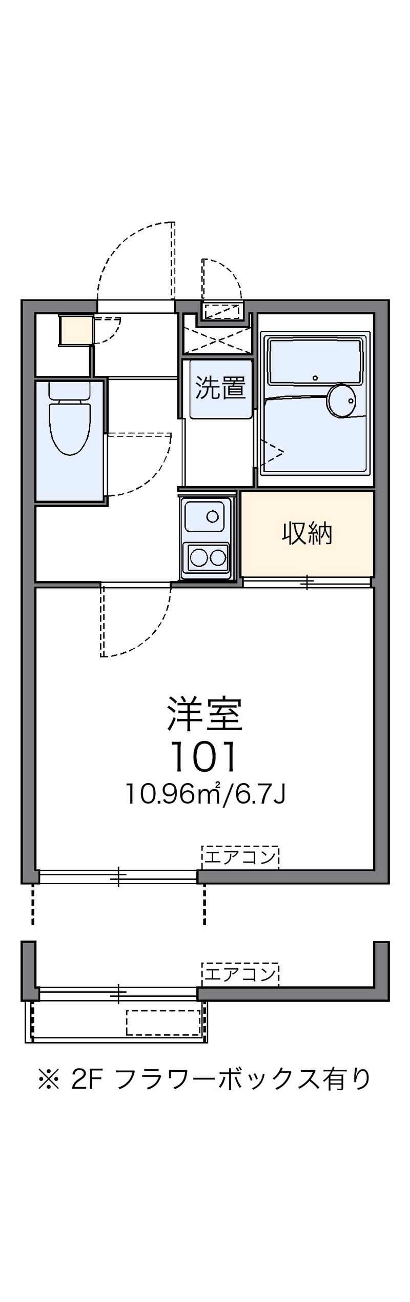 レオパレス長池 間取図