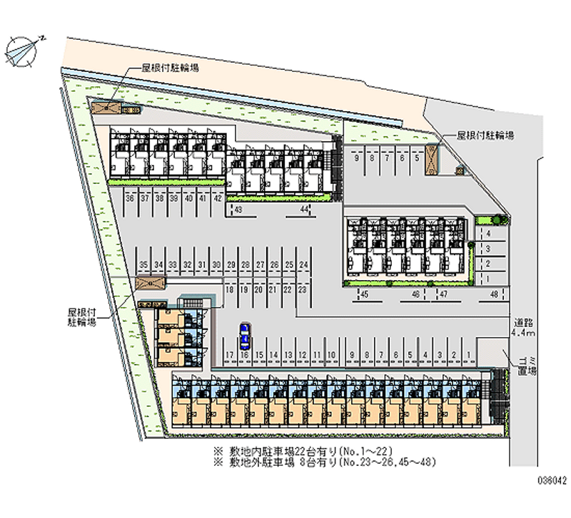 36042 Monthly parking lot