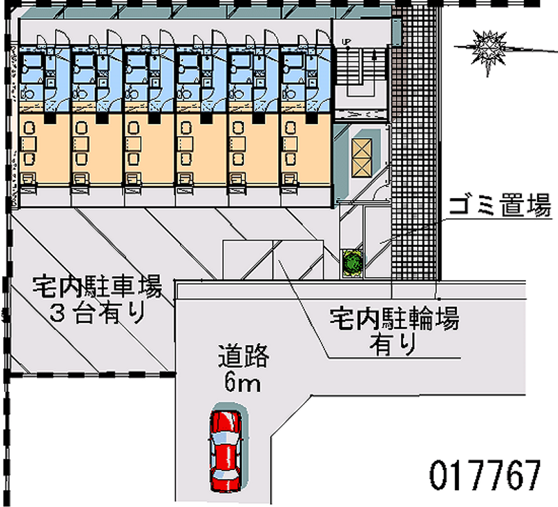 レオパレスルーチェ 区画図