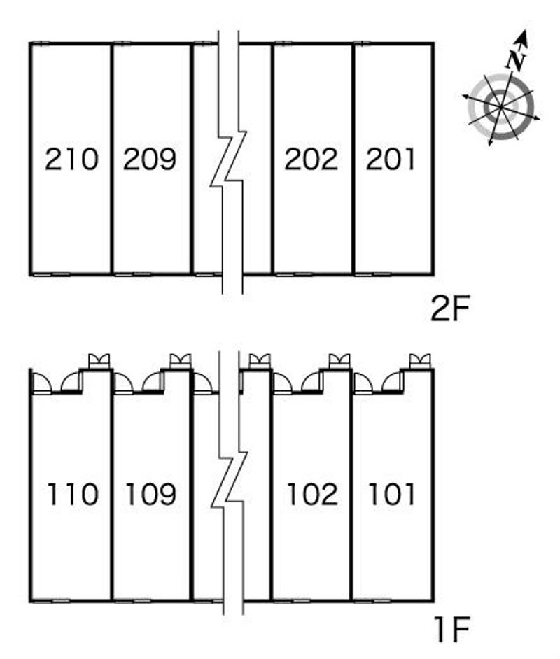 レオパレスヴァンキャトル 間取配置図