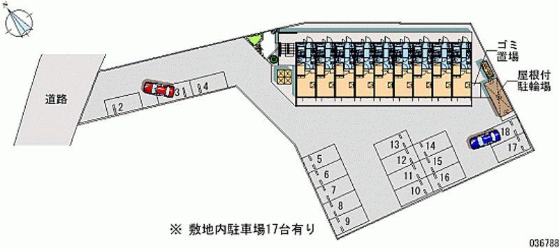 レオパレスアンビシオン 月極駐車場