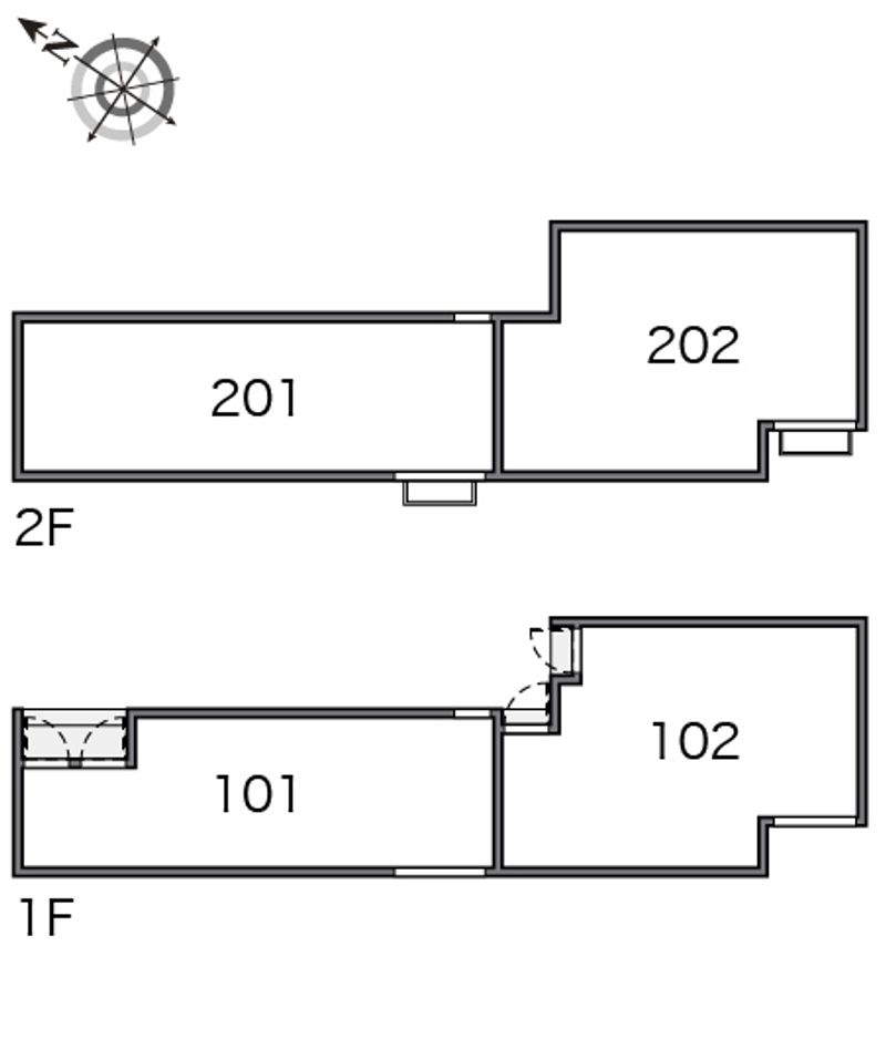 クレイノＬＡＢＯＯＮ下丸子 間取り配置図