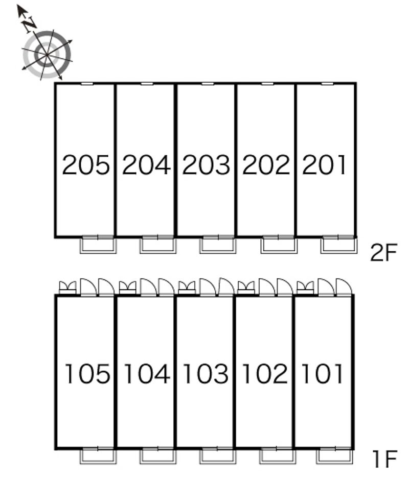 レオパレスソフィア 間取配置図