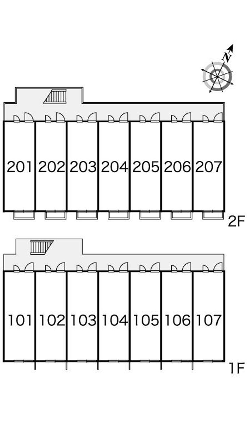 レオパレス中村 間取配置図