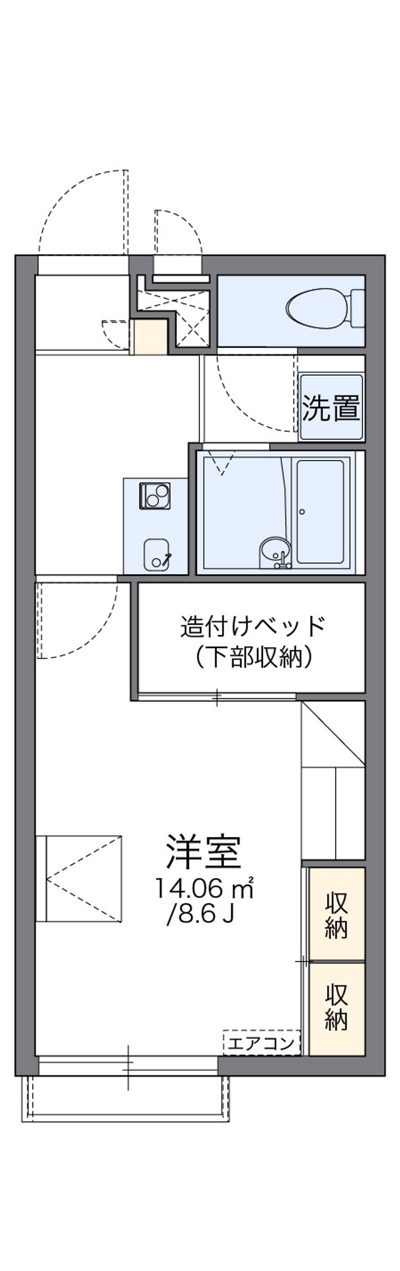 レオパレス春風 間取図