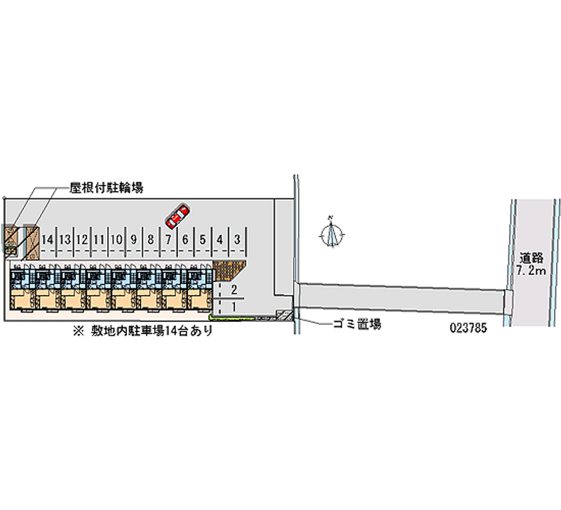 レオパレスアントラー 月極駐車場