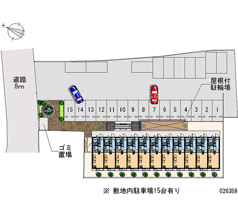 レオパレスＹＡＹＯＩⅡ番館 月極駐車場