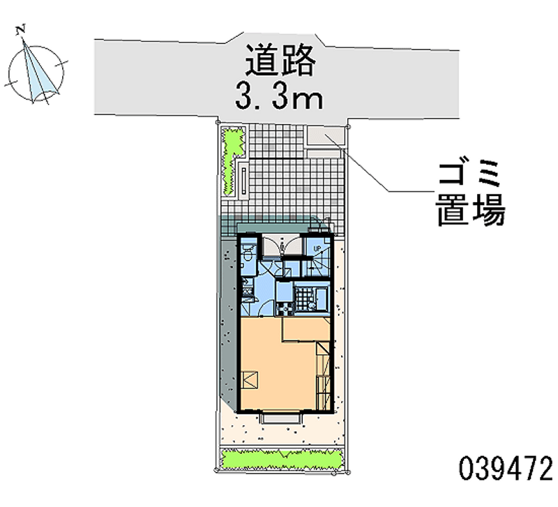 レオパレスルナ 区画図