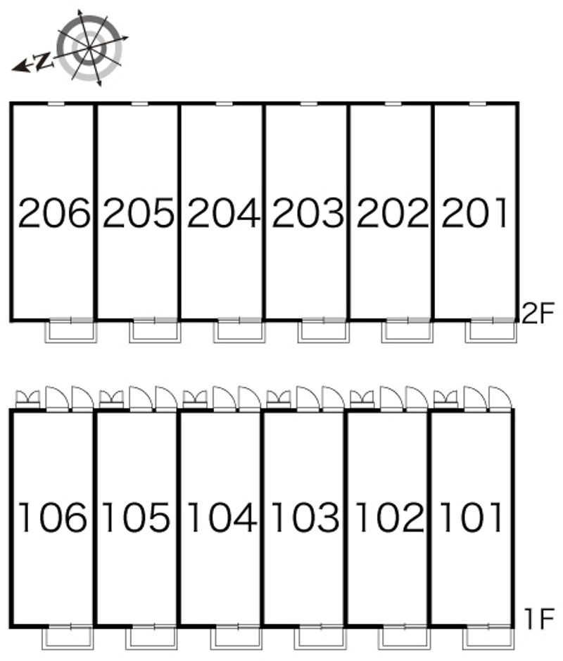 レオパレスシルバーピーク 間取配置図