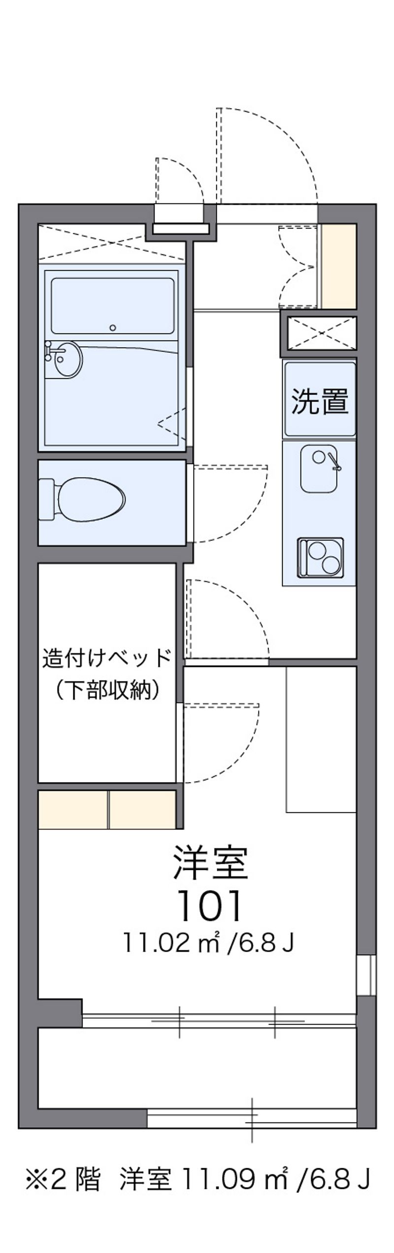レオパレスガーデン 間取図