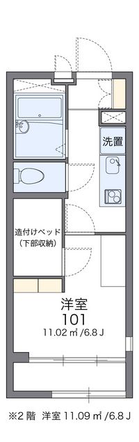 レオパレスガーデン 間取り図